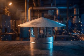 Top Hat Roof Cowl - 200mm Diameter