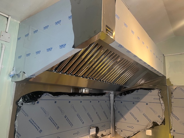 New Quickvent canopy added to the kitchen