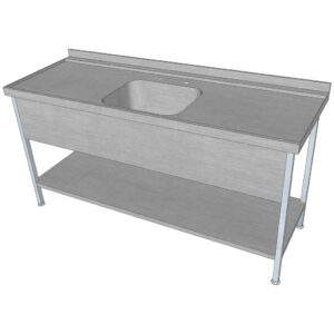 Large Sink With Double Drainer 2200x650mm